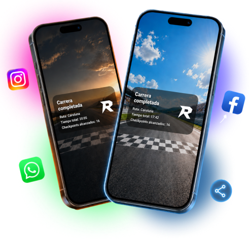 Rutaza social sharing mockups